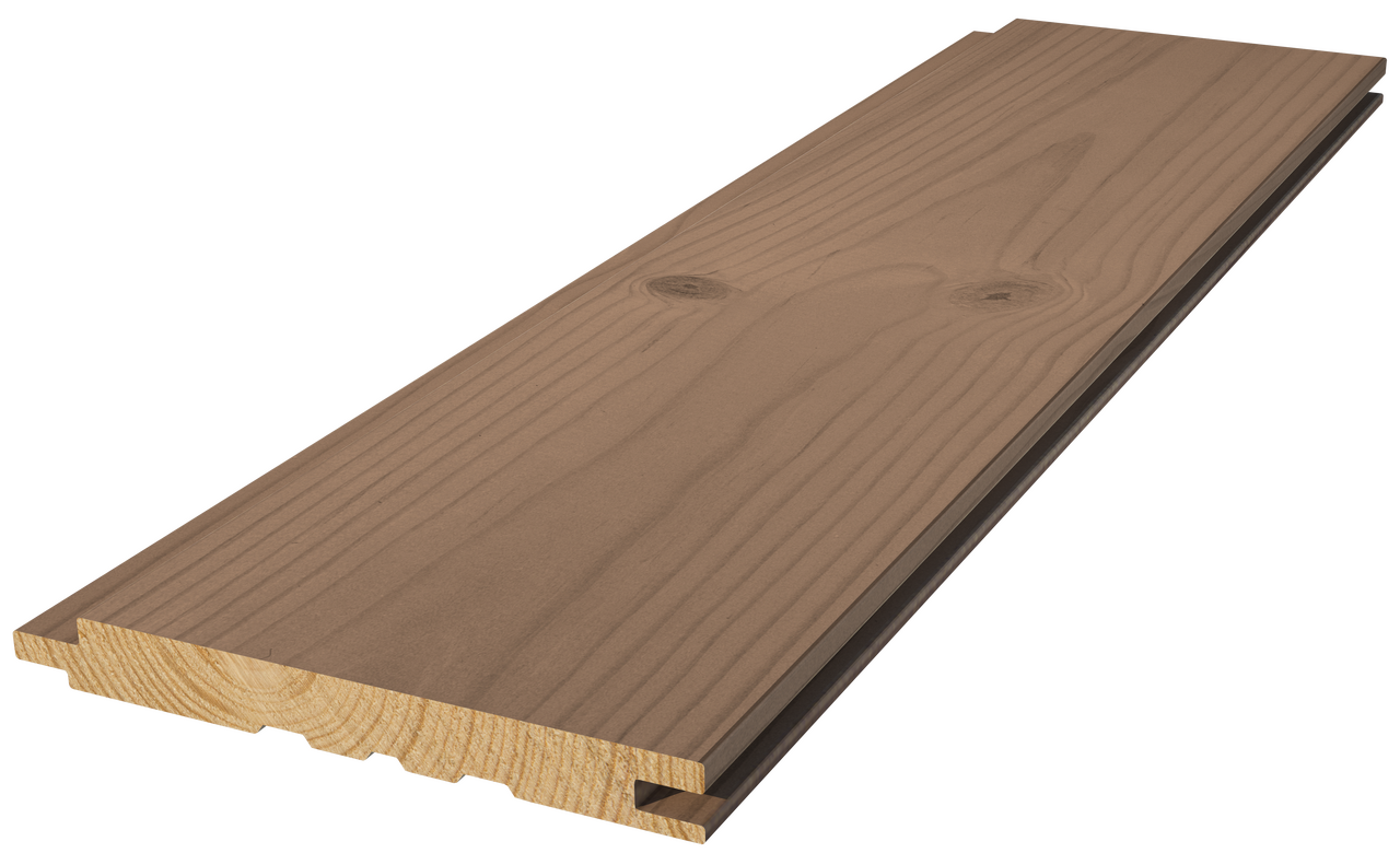 Panel stilla skogsbrun betsad Furu 13x120x4500mm 8st - Innerpanel | Råneå Bygghandel