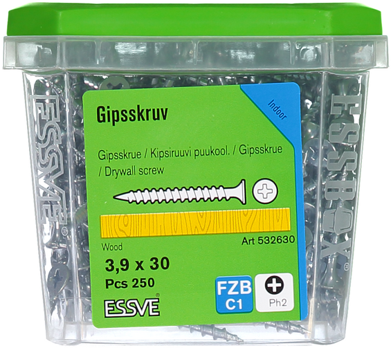 Gipsskruv för träregel ph2 fzb 3,9x30 - Skruv | Råneå Bygghandel