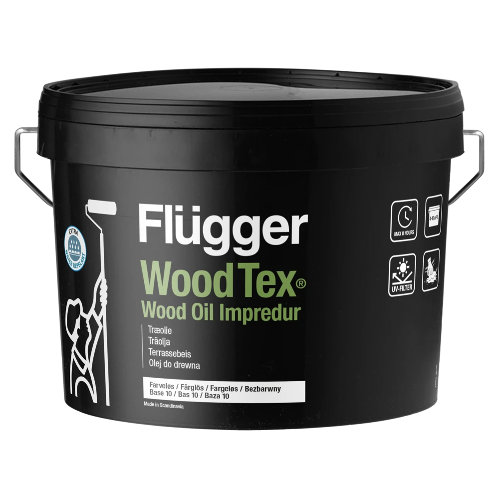 Flügger Wood Tex Wood Oil Impredur Färglös / Bas 10_2,8 L - Flügger | Råneå Bygghandel