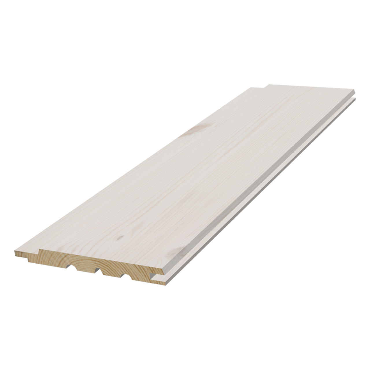 Panel trend klassisk ändsp Vitvax 13x120x3000mm - Innerpanel | Råneå Bygghandel