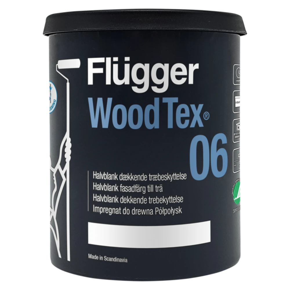 Flügger 06 Wood Tex Vit / Bas 1_0,7 L - Flügger | Råneå Bygghandel