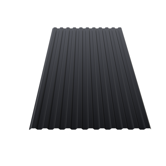 Tak&väggplåt llp20 svart 015 Pe 1000x2000x0,5mm - Takplåt | Råneå Bygghandel