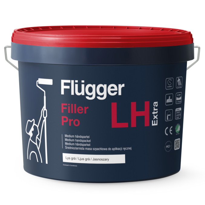 Medium Extra Spackelmassa - Svanenmärkt - Flügger Filler Pro LH Extra -  | Råneå Bygghandel