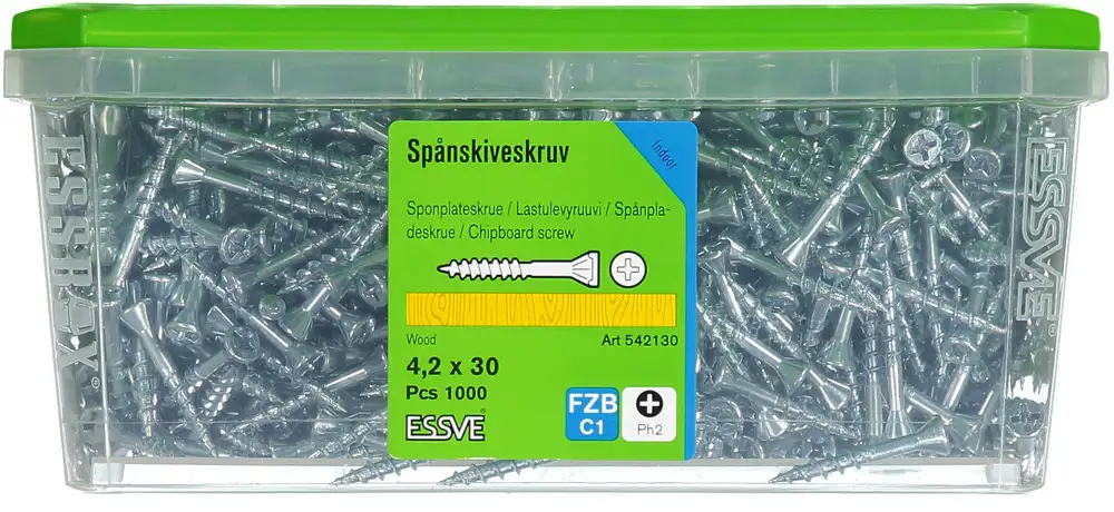 Spånskiveskruv fzb tx20 4,2x30 1000 pcs -  | Råneå Bygghandel