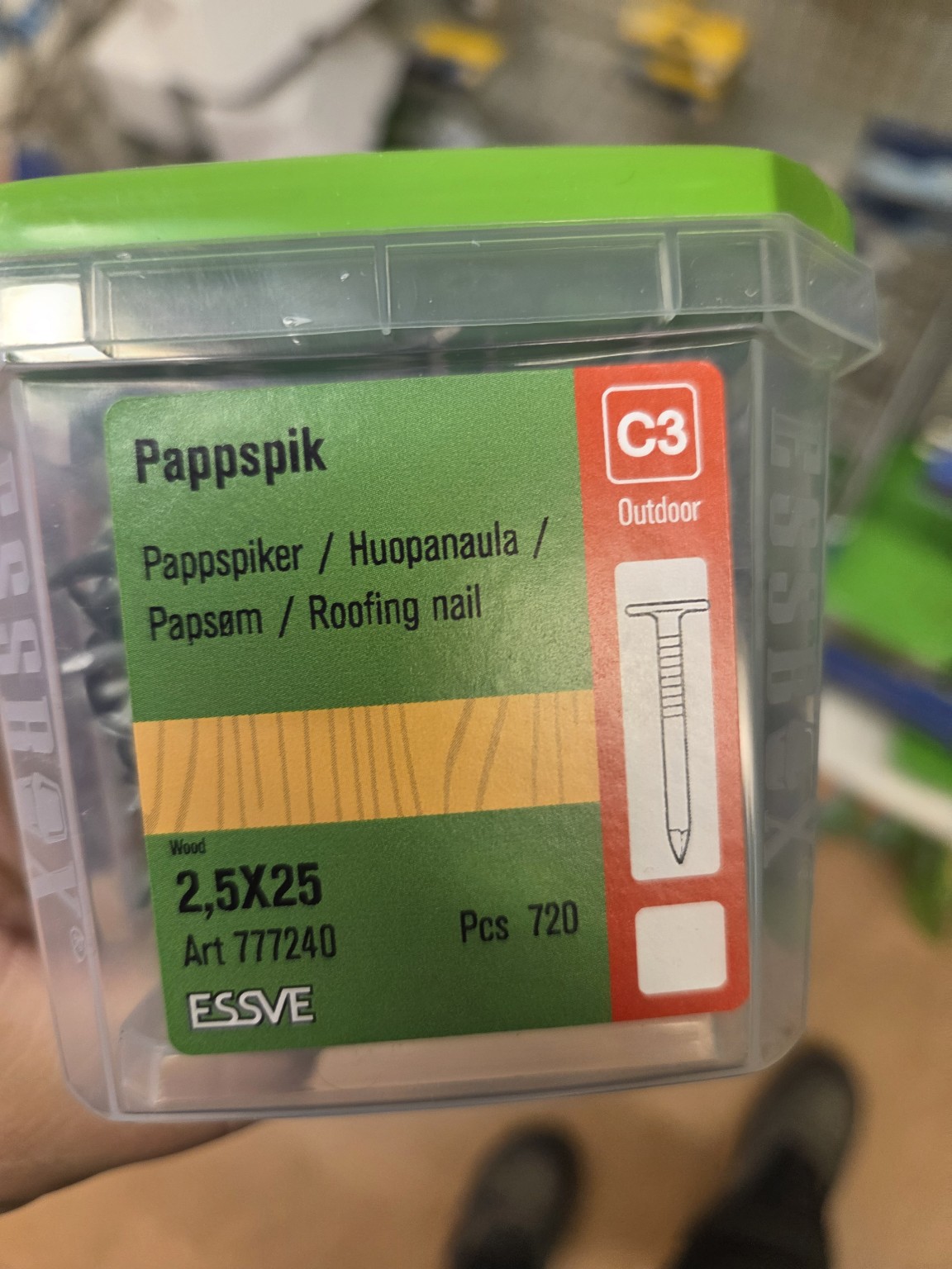 Pappspik 2,5 x 25 mm – 720 st -  | Råneå Bygghandel