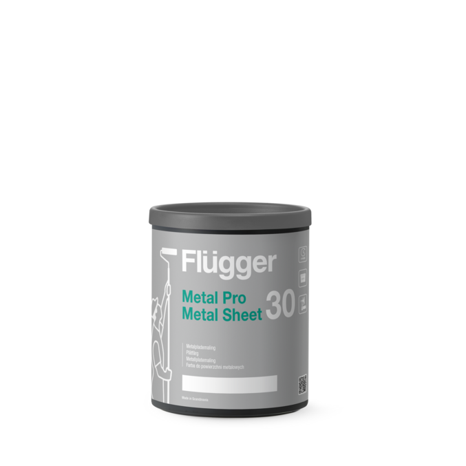 Flügger Metal Pro Plåtfärg Bas 1_2,8 L