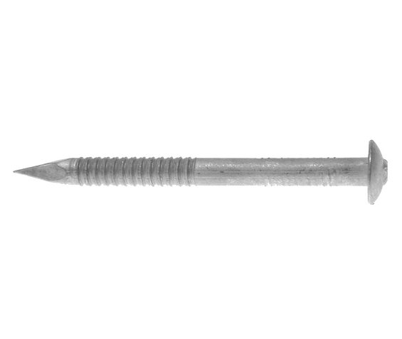 Korrugalspik alum vitbetad Skålhuvud 4,5x90mm 250st - Spik | Råneå Bygghandel