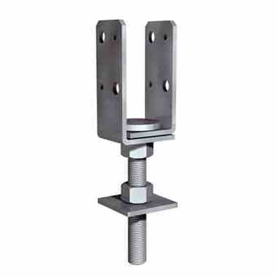 Stolpsko uniflex m16 2" Efterjusterbar 43-53x40x85mm -  | Råneå Bygghandel