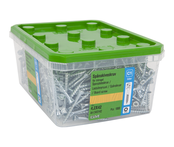 Spånskiveskruv fzb tx20 4,2x42 1000 pcs - Skruv | Råneå Bygghandel