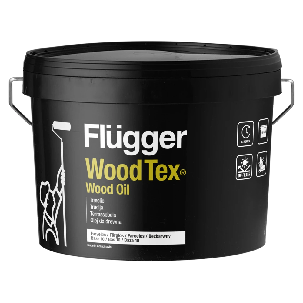 Flügger Wood Tex Wood Oil Färglös / Bas 10_2,8 L - Flügger | Råneå Bygghandel