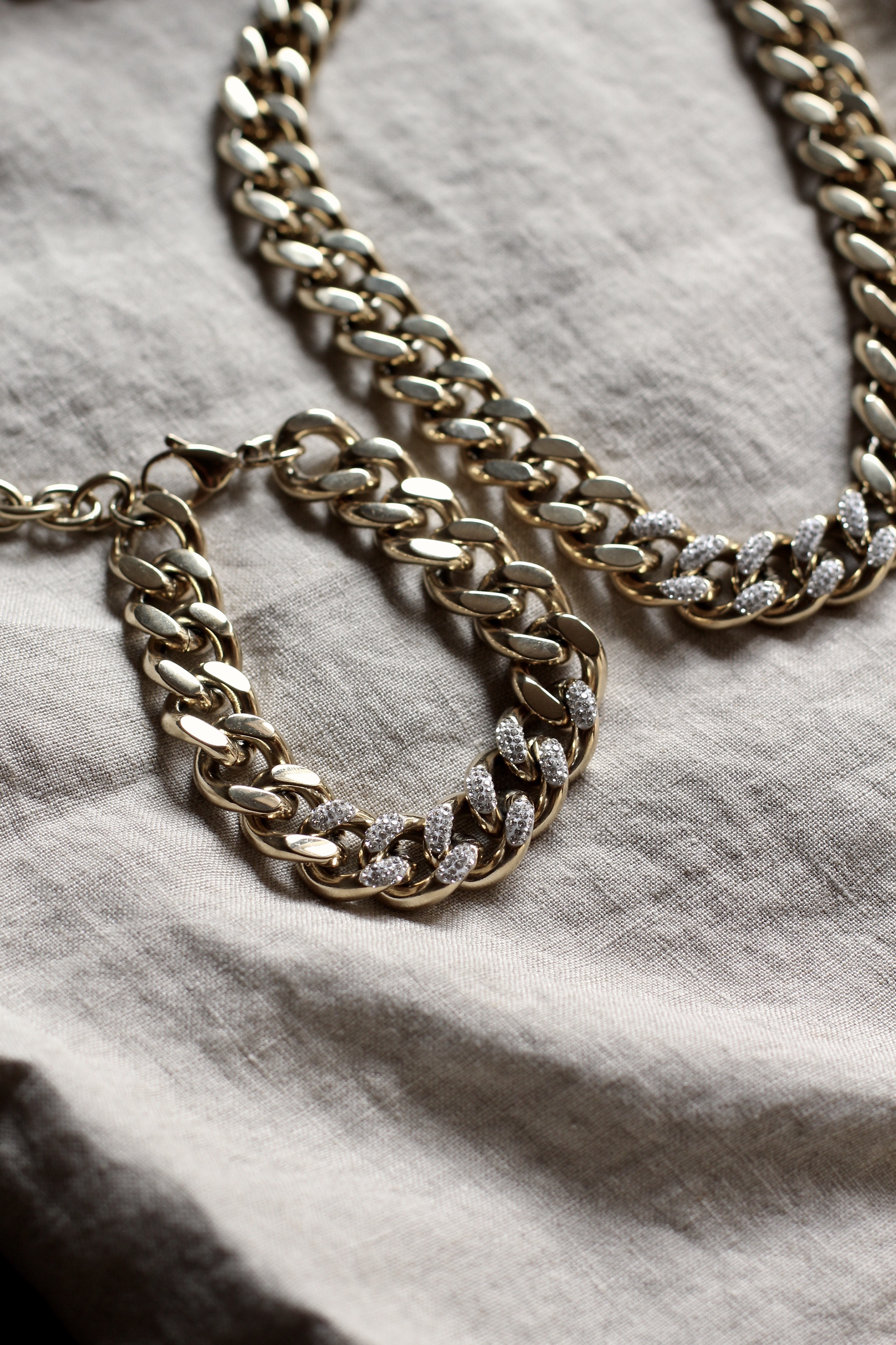 Chunky Chain Bracelet "Leonie Stone"
