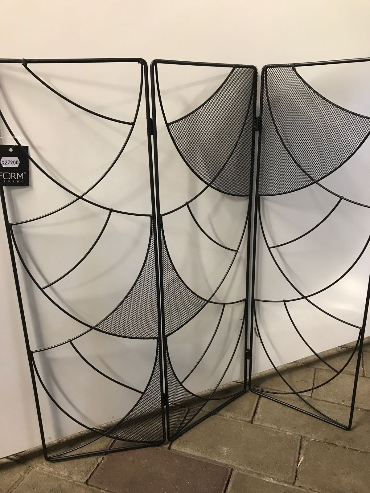 Fönsterskydd - artdeco, svart metall