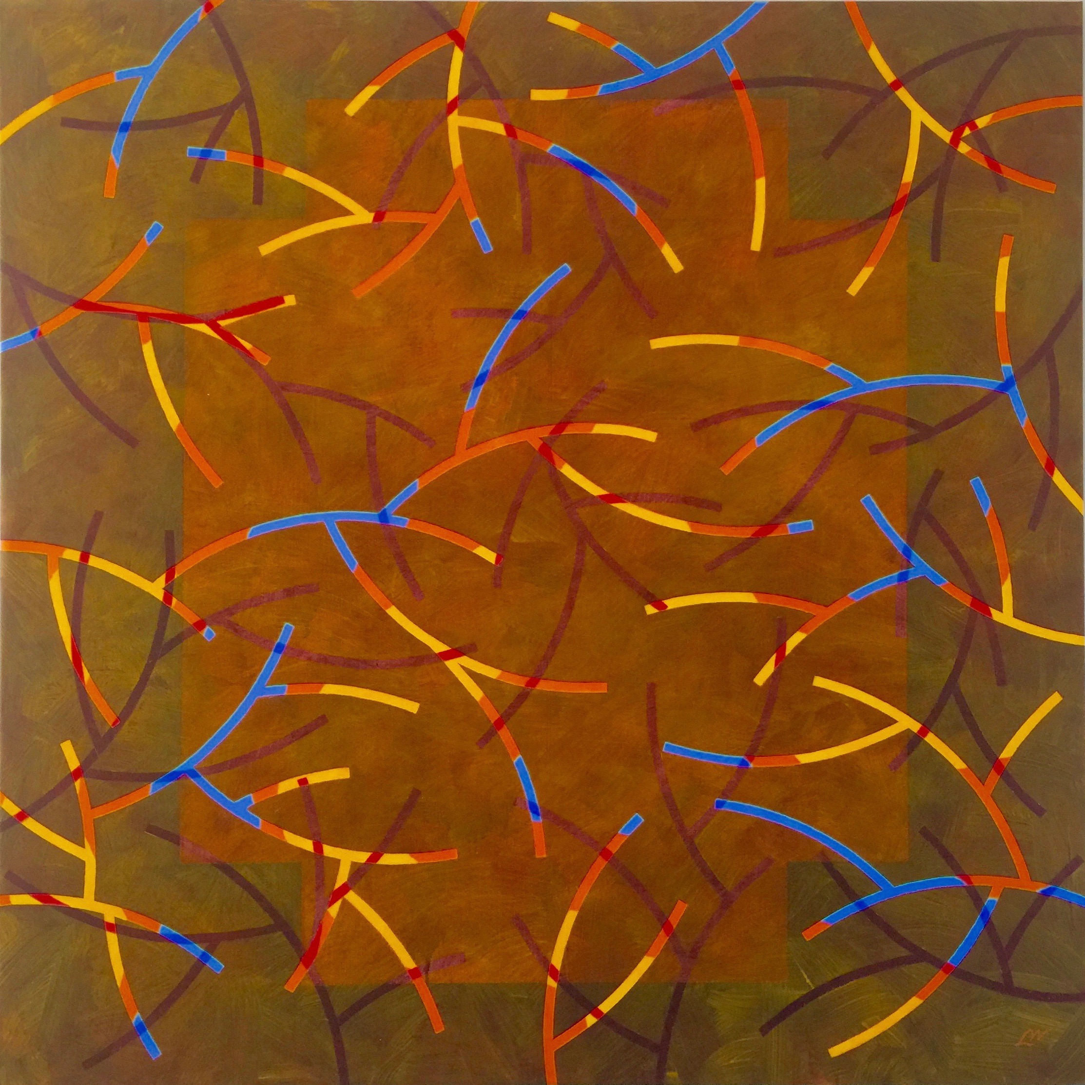 Lars Wikström - Autumn sonata, acrylic on canvas