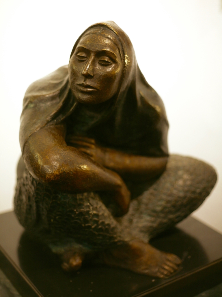 Victor Castaneda - La Esperanza, bronze sculpture