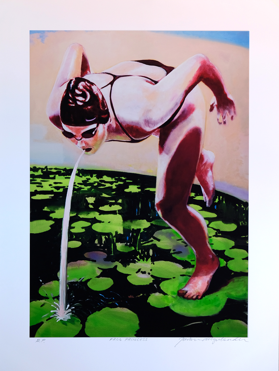 Joakim Allgulander - Frog princess, lithograph