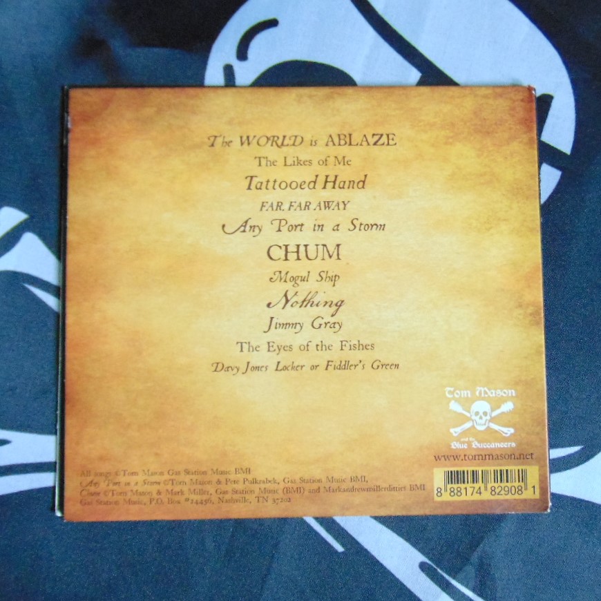 CD - Tom Mason & The Blue Buccaneers, 'The World is Ablaze'