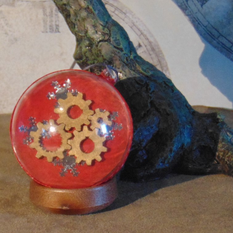 Christmas Bauble - Steampunk Design Duo Faced