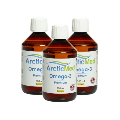 ArcticMed Lyx Omega-3 med citronsmak 3-pack