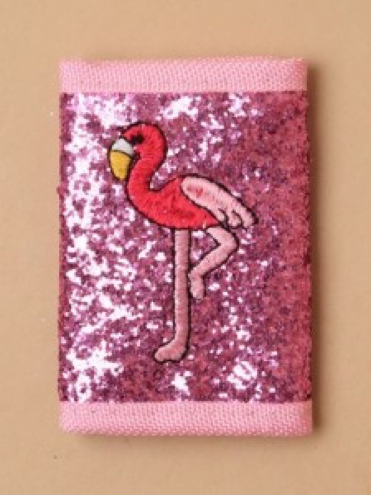 Flamingo sparkly purse 