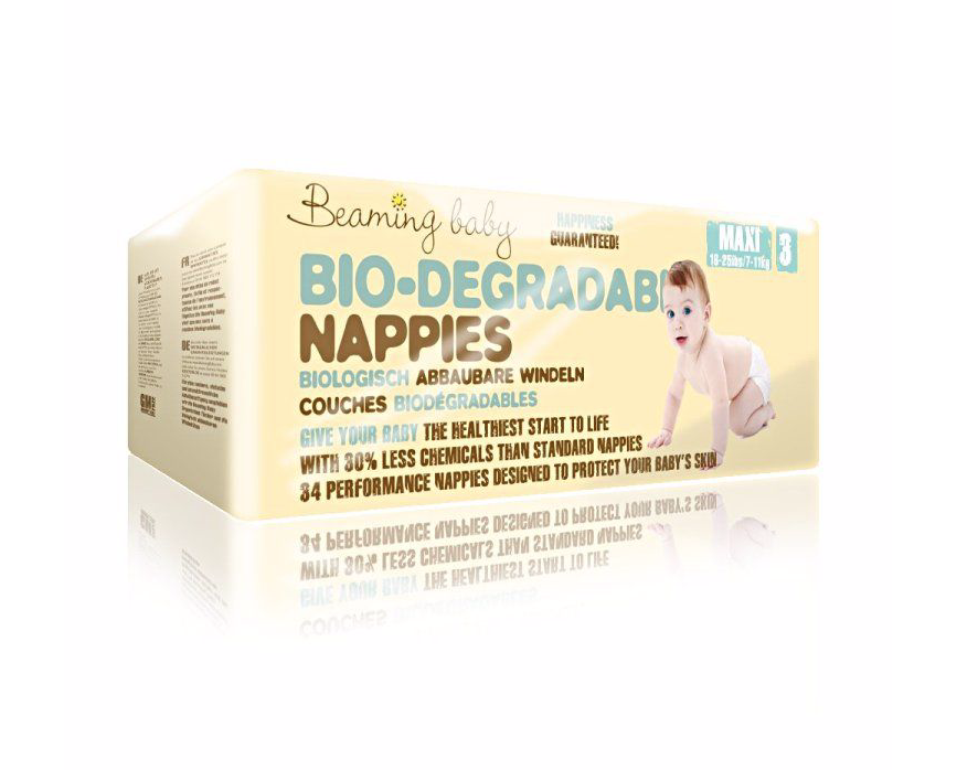 Biodegradable Nappies | Size 3 | Beaming Baby