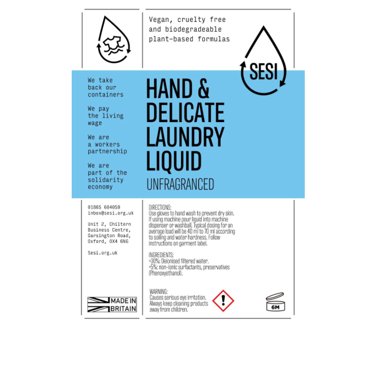 Hand & Delicate Laundry Liquid | Sesi