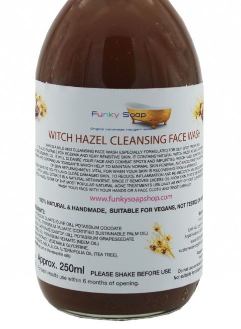 Witch Hazel Cleansing Face Wash | The Funky Soap Shop