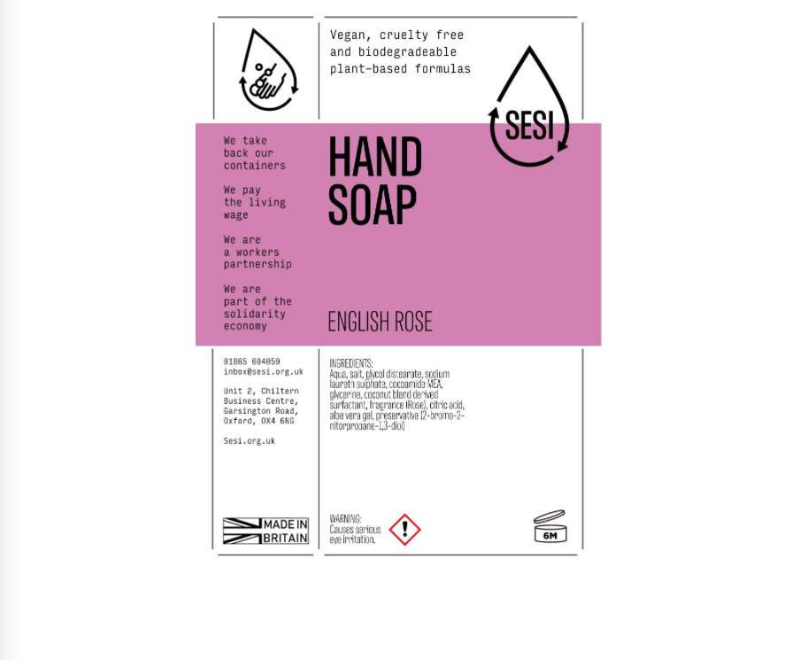 Hand Wash in English Rose | Sesi