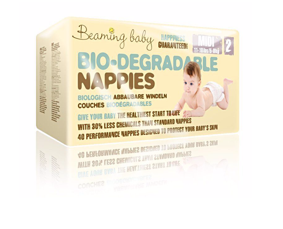 Biodegradable Nappies | Size 2 | Beaming Baby