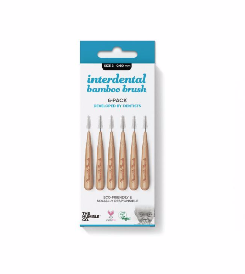 Size 3 Bamboo Interdental Brush 0.6mm | The Humble Co