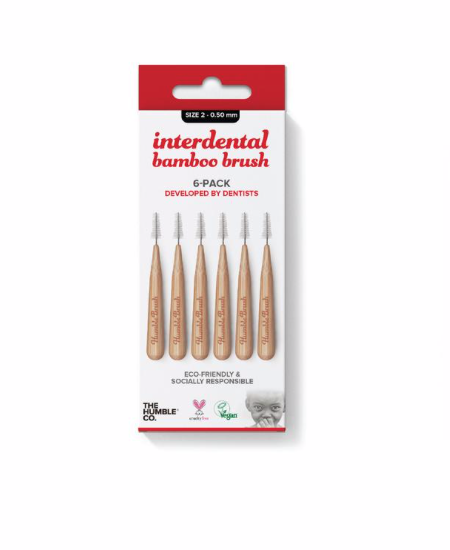 Size 2 Bamboo Interdental Brush 0.5mm | The Humble Co
