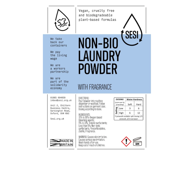 Non-Biological Laundry Powder  | Sesi