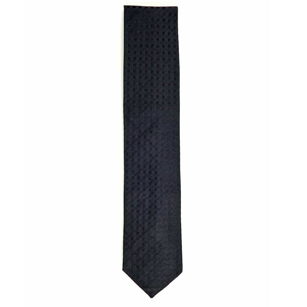 Baker Street Black Silk Tie 