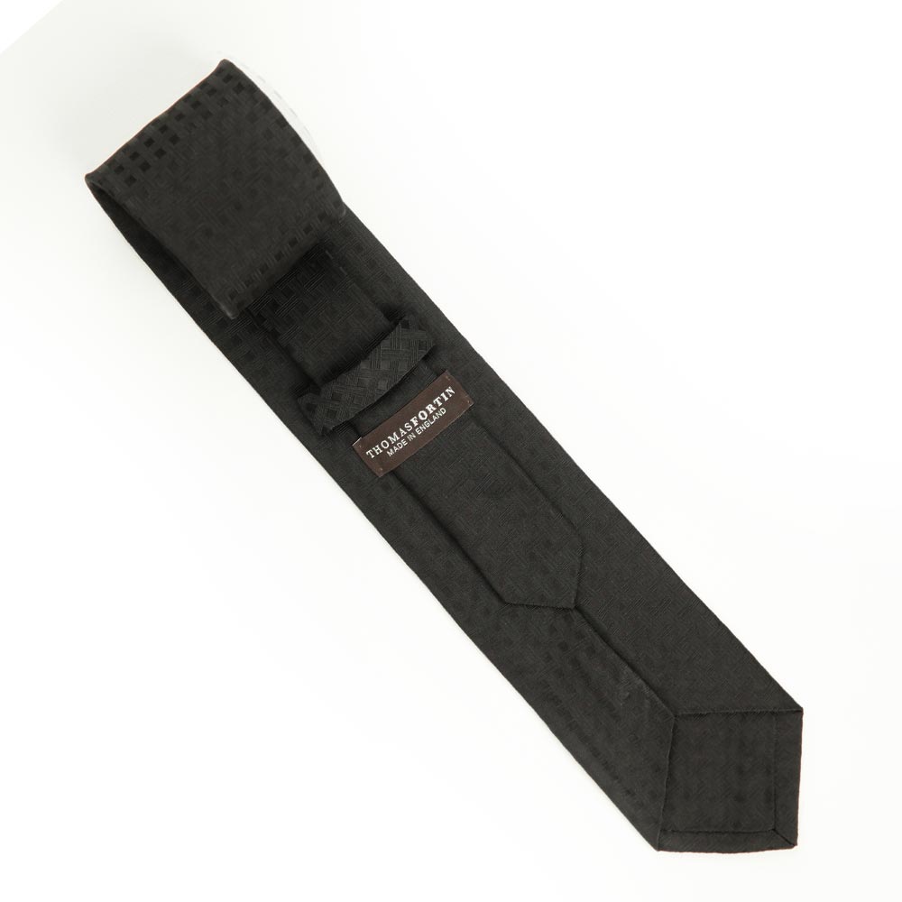 Baker Street Black Silk Tie 