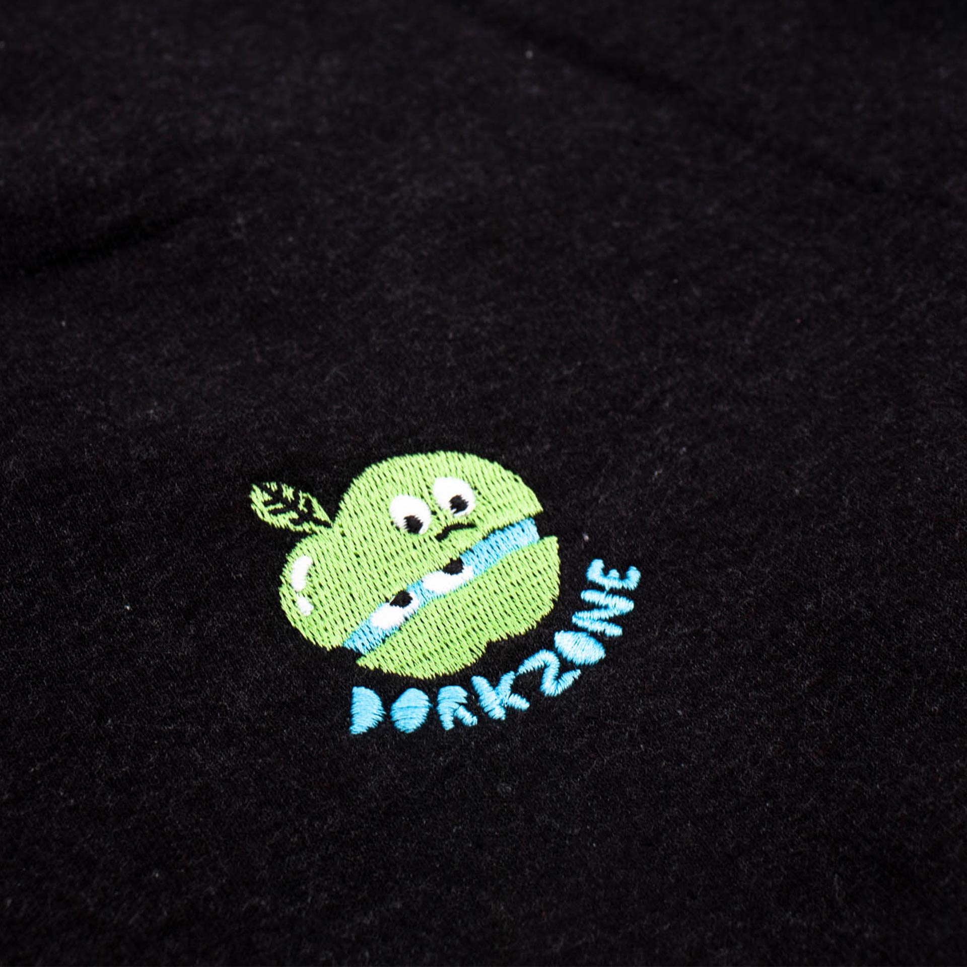 Dorkzone Embroided Apple Sweatshirt Black Smoke