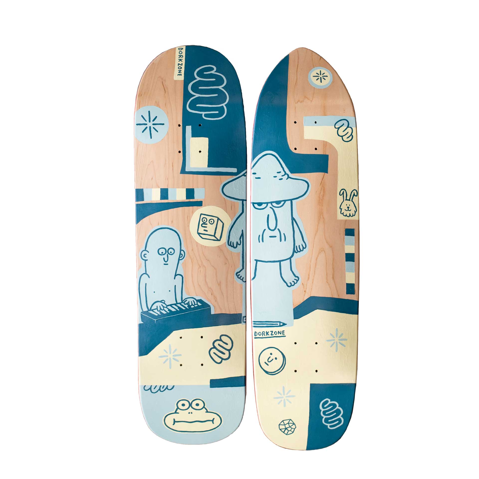 Dorkzone Hand Painted Skateboard