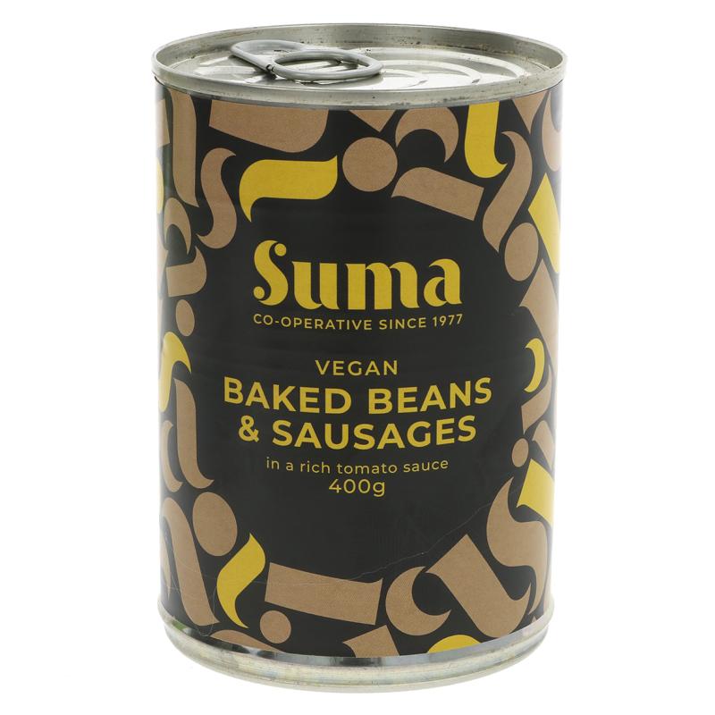 Baked Beans and Vegan Sausages | Suma