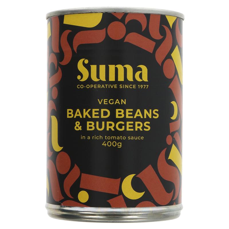 Baked Beans & Vegan Burgers | Suma