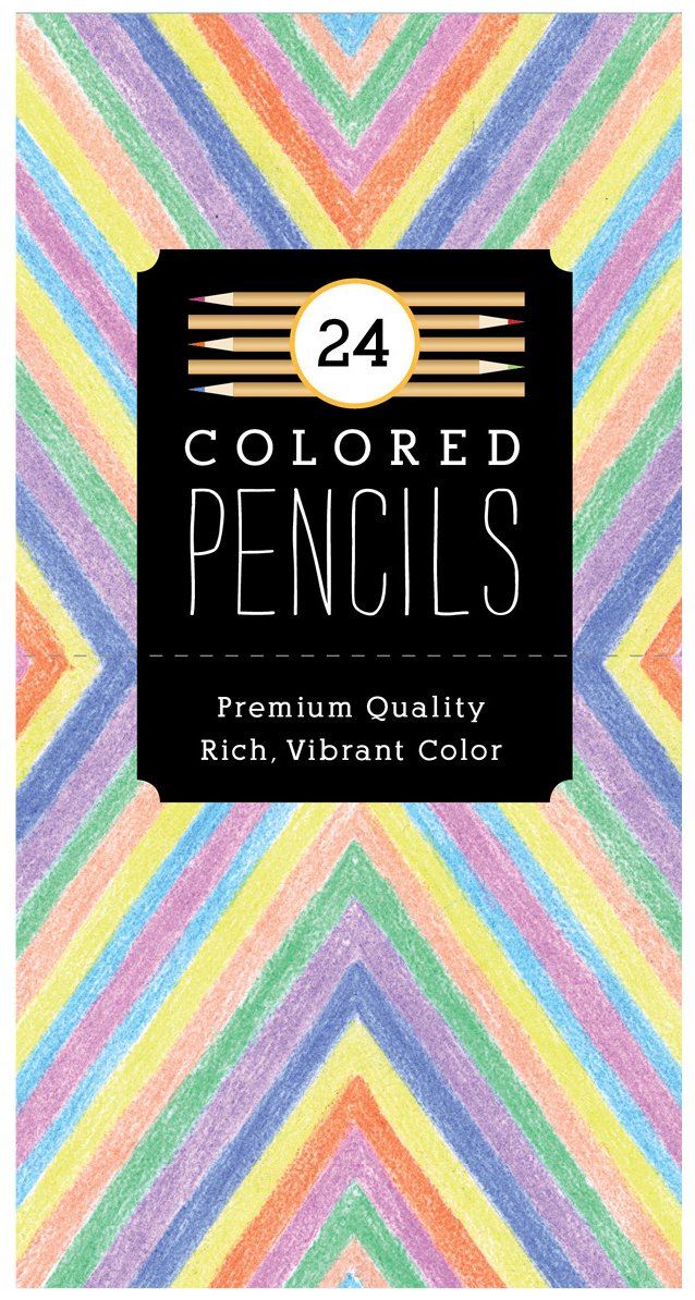 24 coloured pencils 