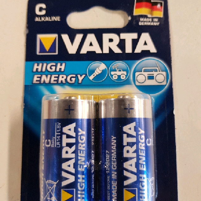 Batterier 2-pack Varta - 1,5 v C
