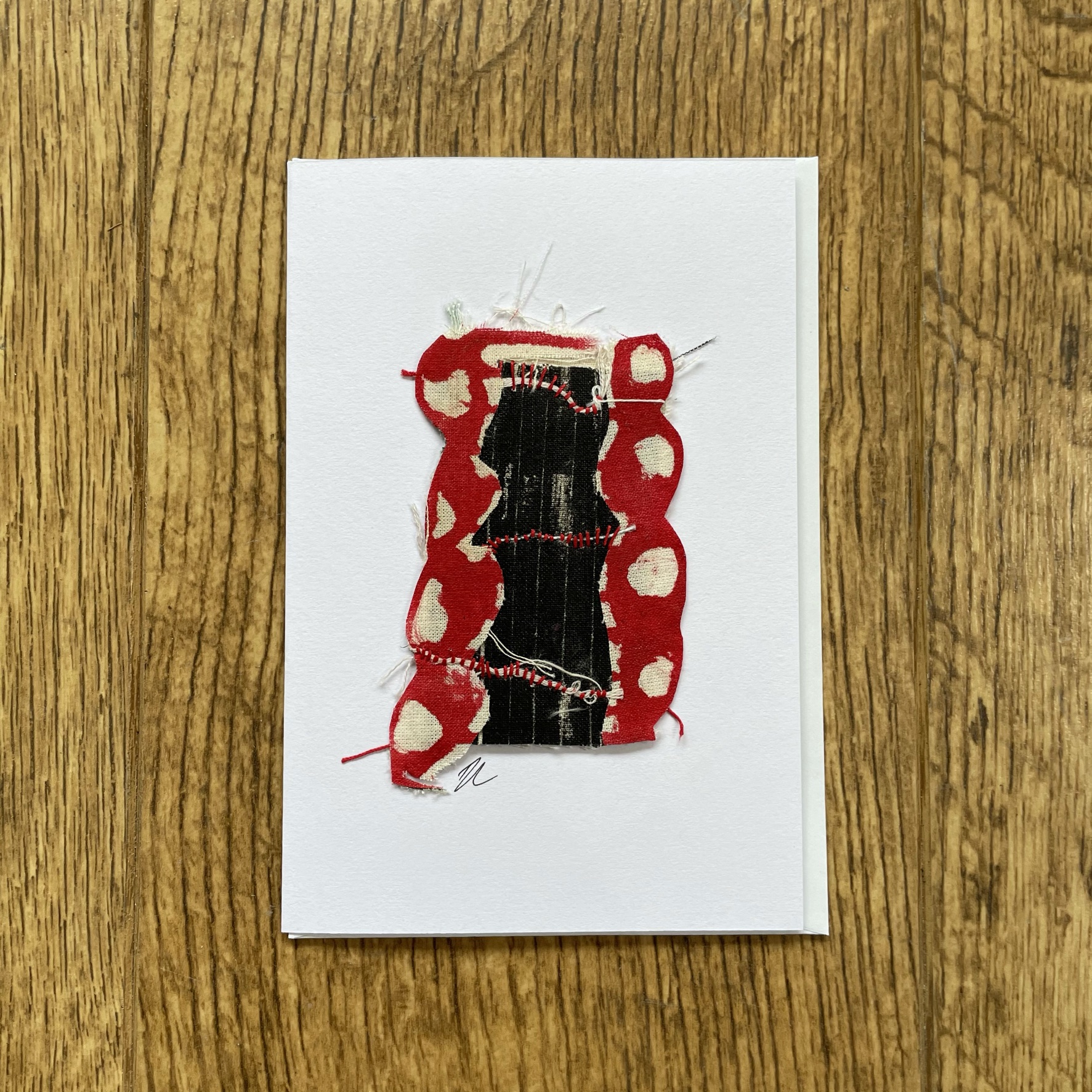 Mini Textile Card by Ros Johnson
