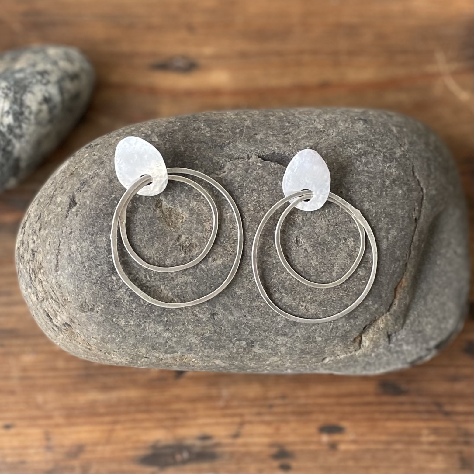 Silver Stud and Drop Earrings  by Rose Teleri