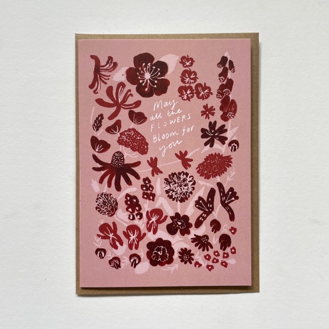 May all the Flowers card by Jo Blaker