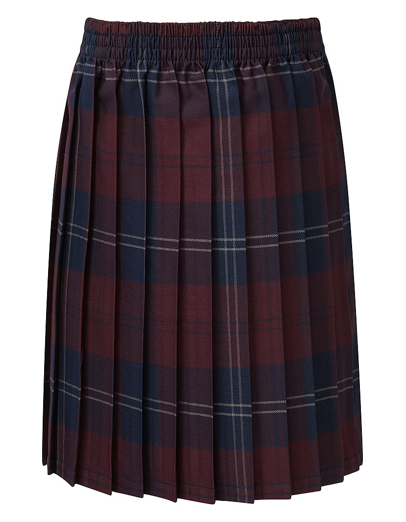 Sacred Heart Pleated Tartan Skirt