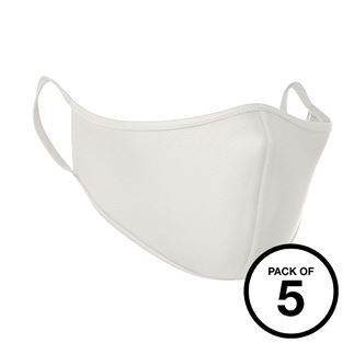 CP-001 Antimicrobial washable face covering/mask Black or White(Pack of 5)