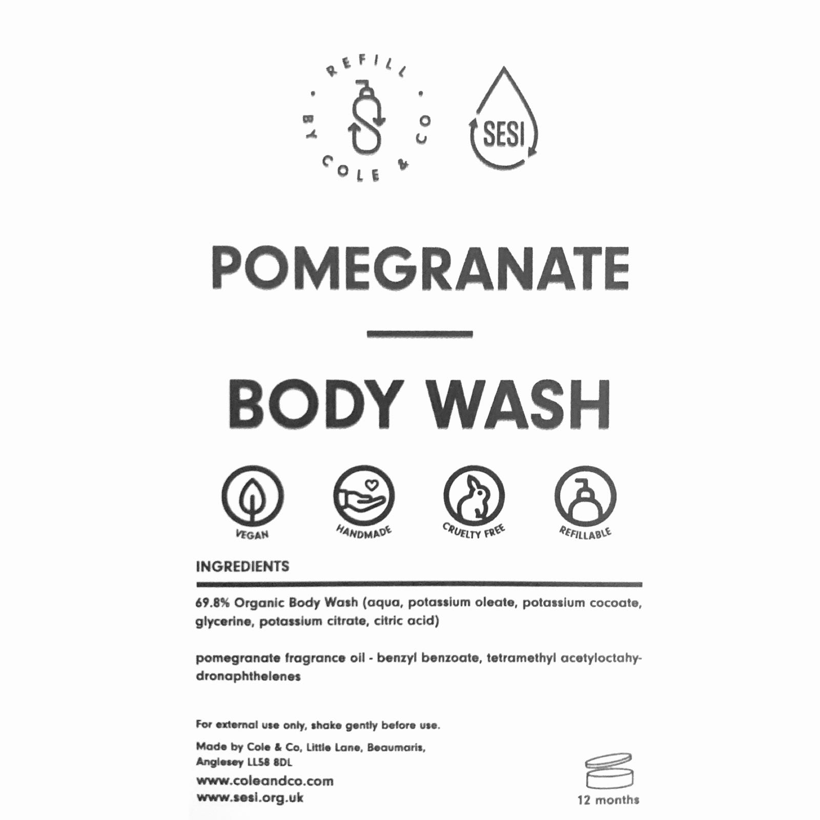 Body Wash in Pomegranate | Cole & Co