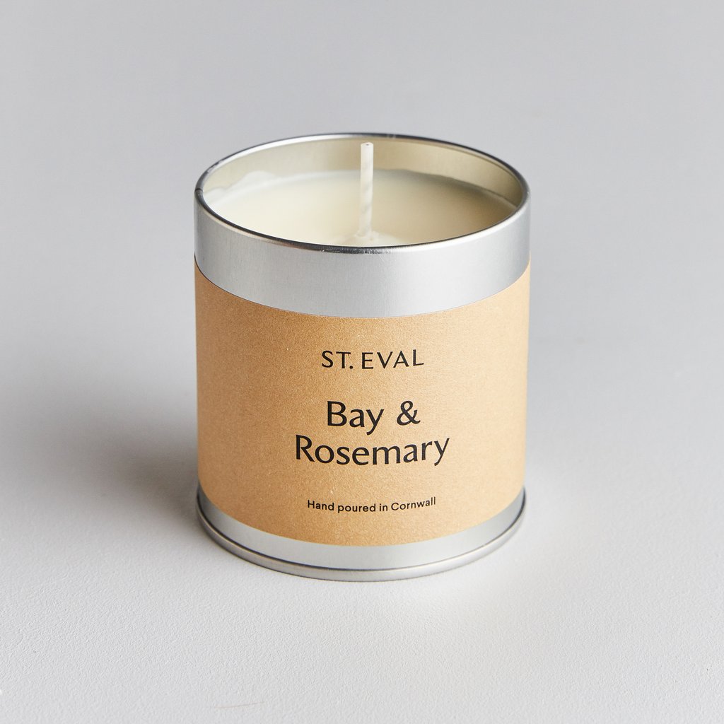 Bay & Rosemary Scented Tin Candle