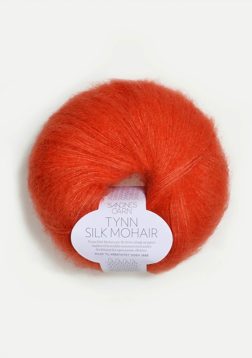 3818 orange  Tynn Silk Mohair