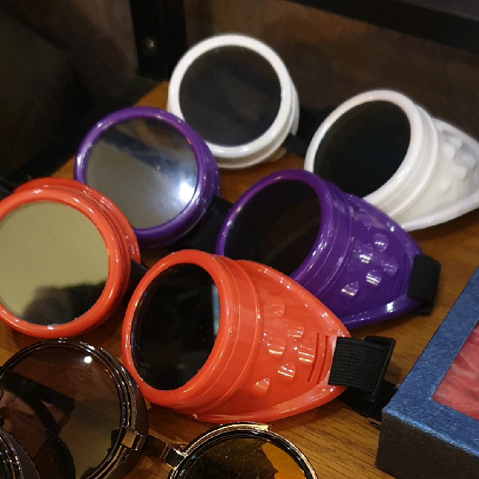 Goggles, coloured frames