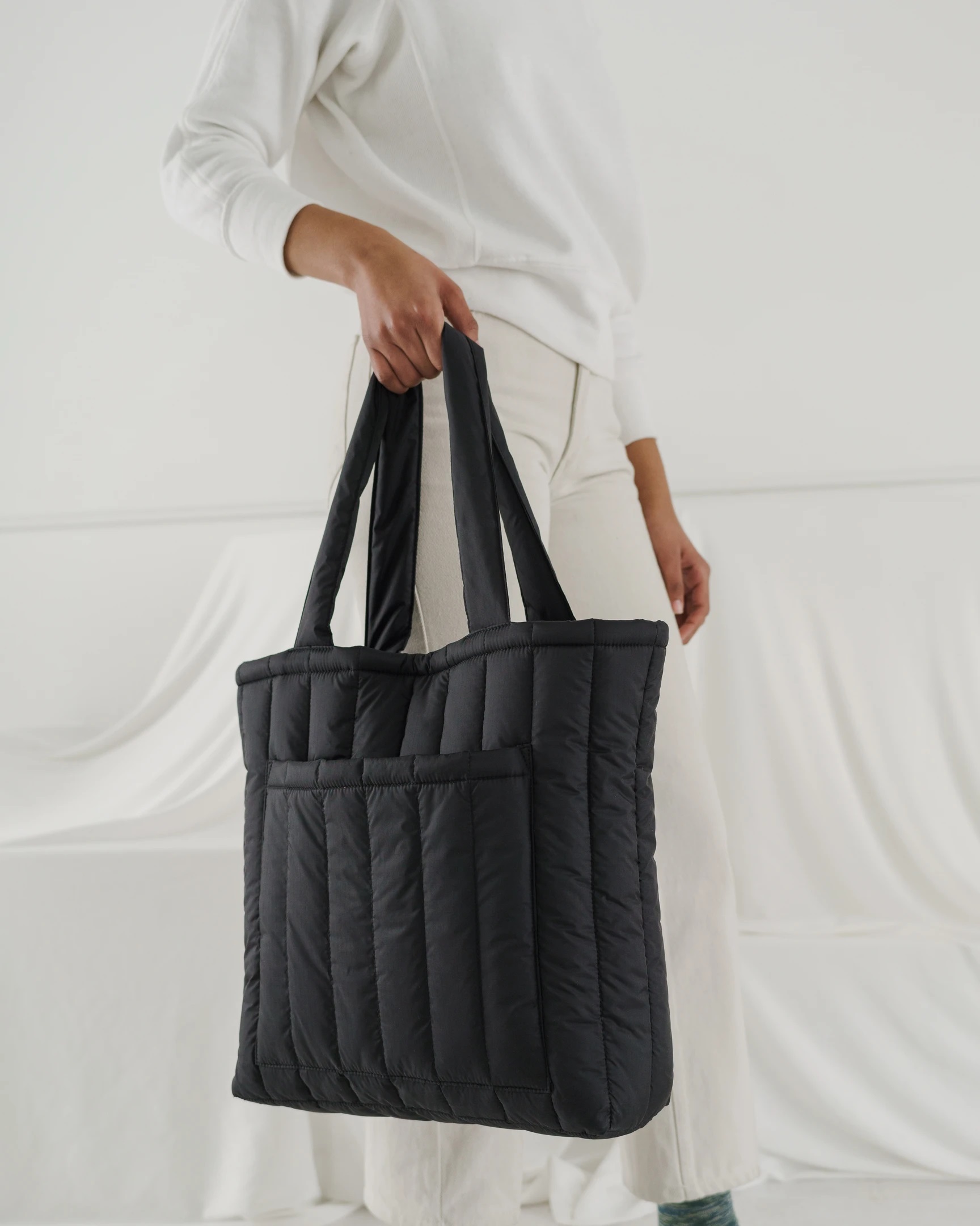 puffy tote bag