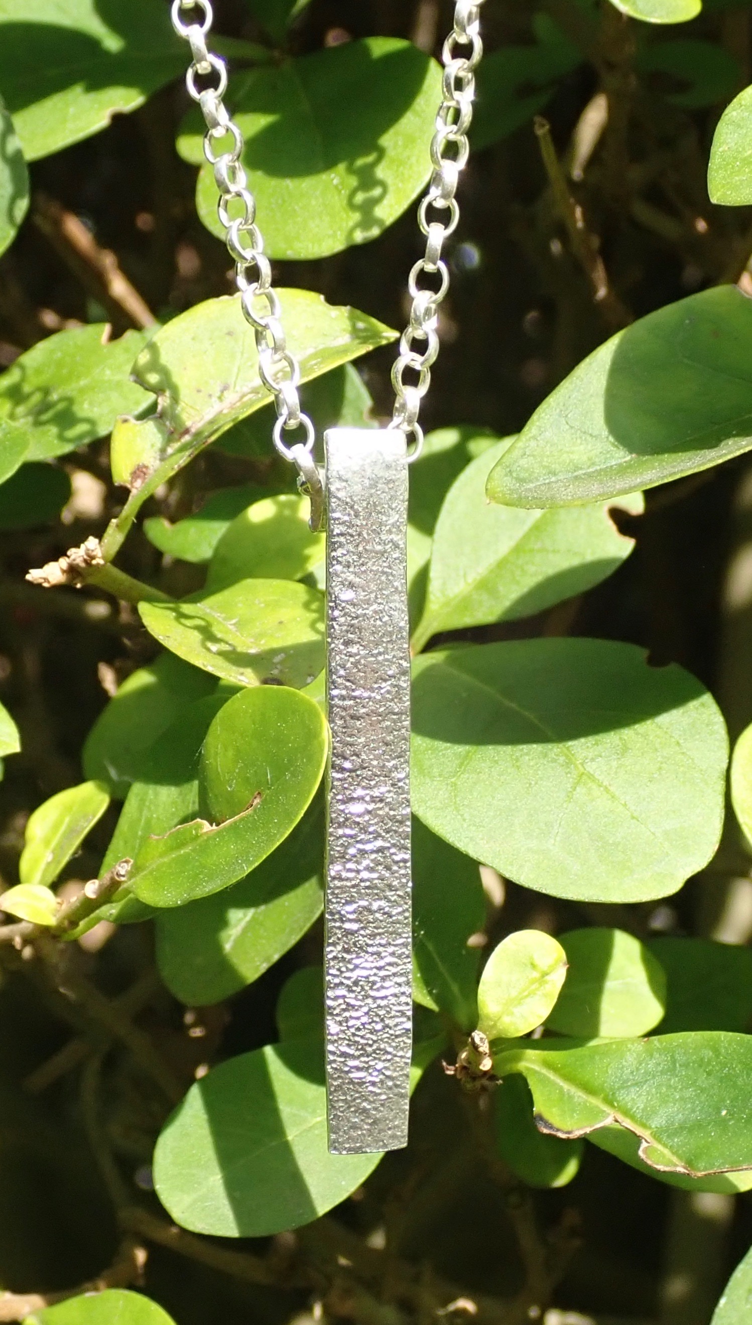 Sea Ripple Pendants in Eco-silver (Elongated and Hearts)